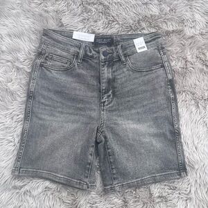 Judy Blue Charcoal Denim Shorts